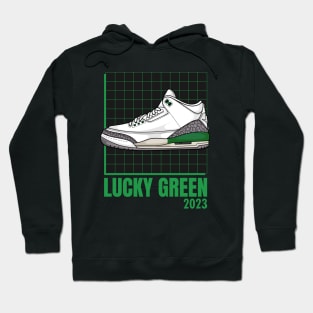 AJ 3 Retro Lucky Green Sneaker Hoodie